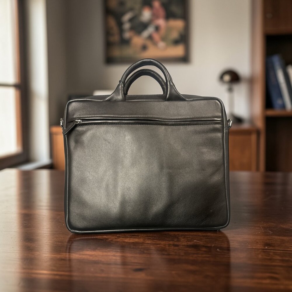 ILI RFID LEATHER LAPTOP BAG - Picture 3 of 5